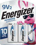 Ultimate Lithium 9V Batteries (2 Pack), Lithium 9 Volt Batteries