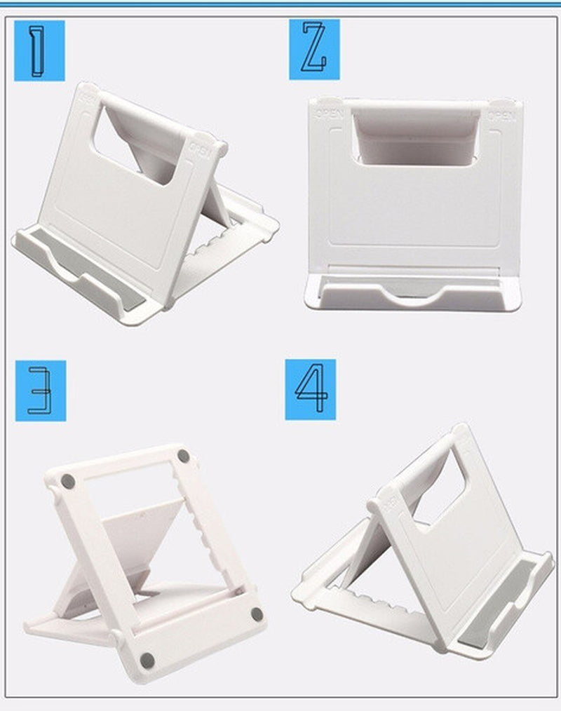 Adjustable Phone Holder Stand Folding Foldable Thin Cradle for Samsung Iphone