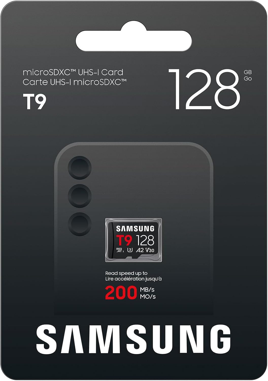 Samsung Microsdxc T9 128GB, Transfer Speeds up to 200Mb/S | Microsd Made for Avid Gamers & Professional Creators (MB-MH128T/AM)