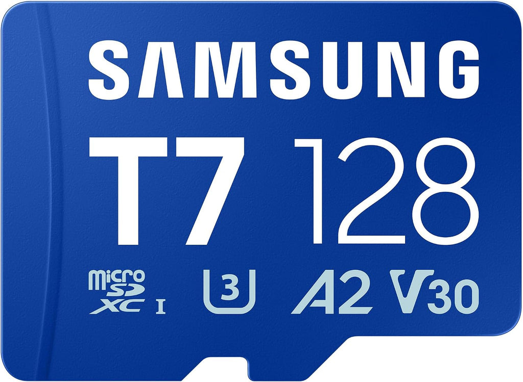 Samsung Microsdxc T7 128GB, Transfer Speeds up to 170 Mb/S | Microsd Made for Casual Gamers, Amateur Creators, & Everyday Users (MB-MB128T/AM)