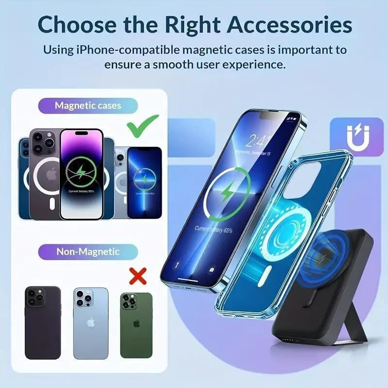Magsafe Magnetic Power Bank 10000Mah Slim Wireless Charger Iphone 16 15 14 Pro
