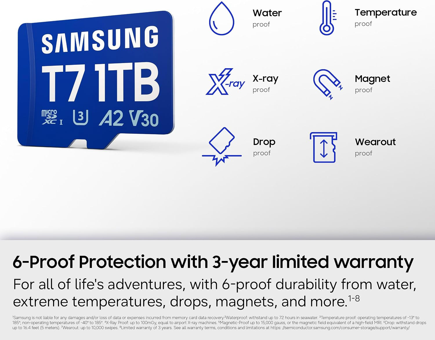 Samsung Microsdxc T7 128GB, Transfer Speeds up to 170 Mb/S | Microsd Made for Casual Gamers, Amateur Creators, & Everyday Users (MB-MB128T/AM)