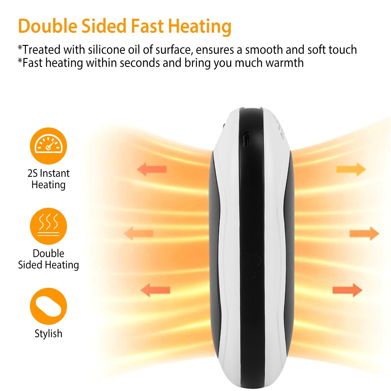 10000Mah Rechargeable Hand Warmer USB Power Bank Electric Heater Pocket Warmers