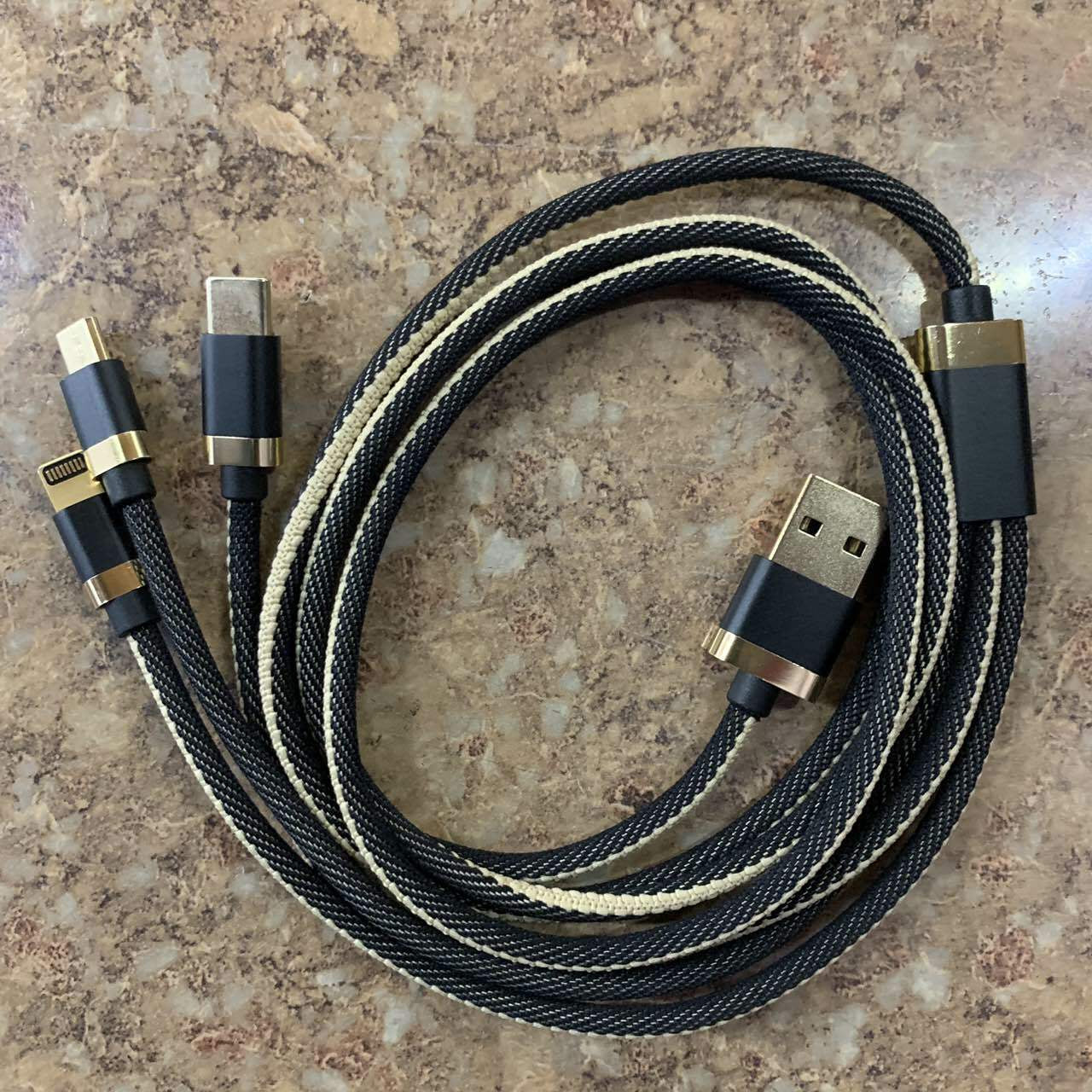 Fast USB Charging Cable Universal 3 in 1 Multi Function Cell Phone Cord Charger