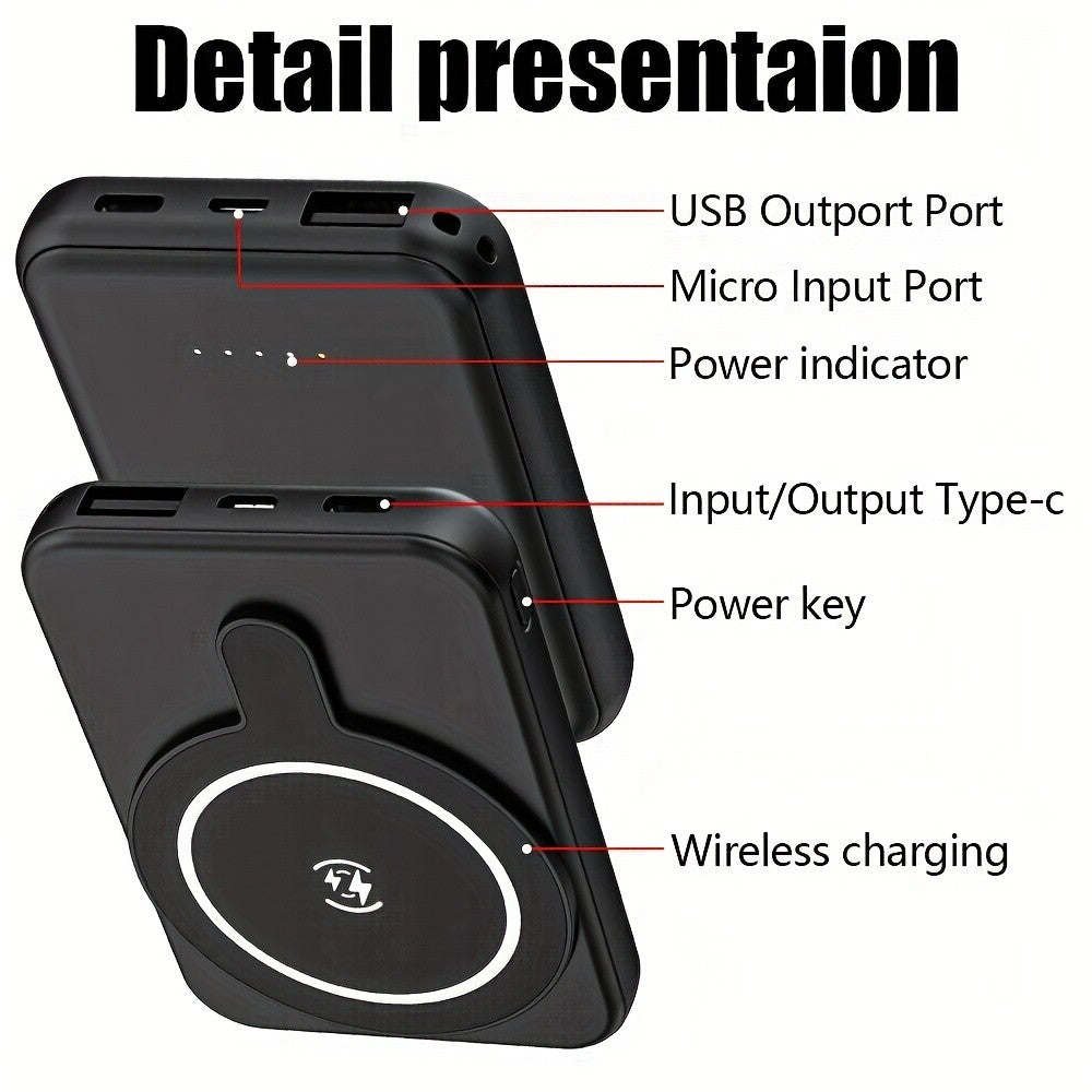 10000Mah Magnetic Power Bank Magsafe Battery Pack for Iphone 17/16/15 Pro Max