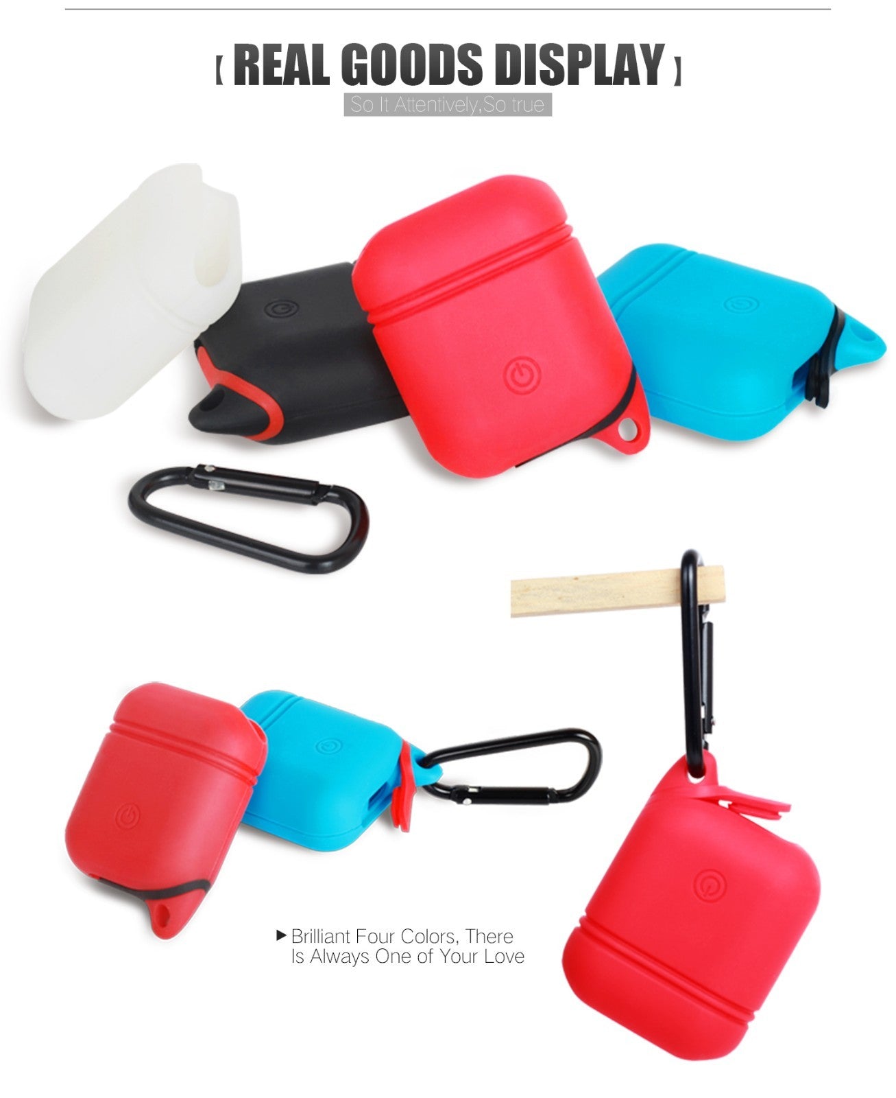 Water Resistant Shockproof Cover Case for Apple Airpods Charging Case