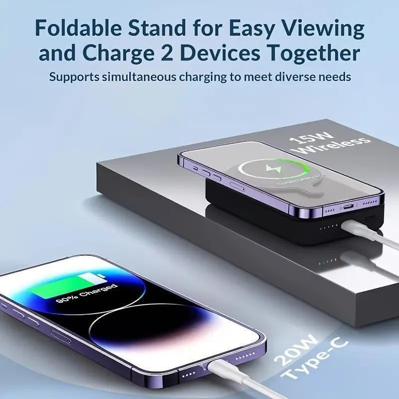 Magsafe Magnetic Power Bank 10000Mah Slim Wireless Charger Iphone 16 15 14 Pro