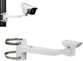 Universal Heavy-Duty Outdoor CCTV Security Camera Pole Mount Bracket Adjustable Universal Security Camera CCTV Security Camera Mount Bracket (1 Pack)(30Mm-200Mm)