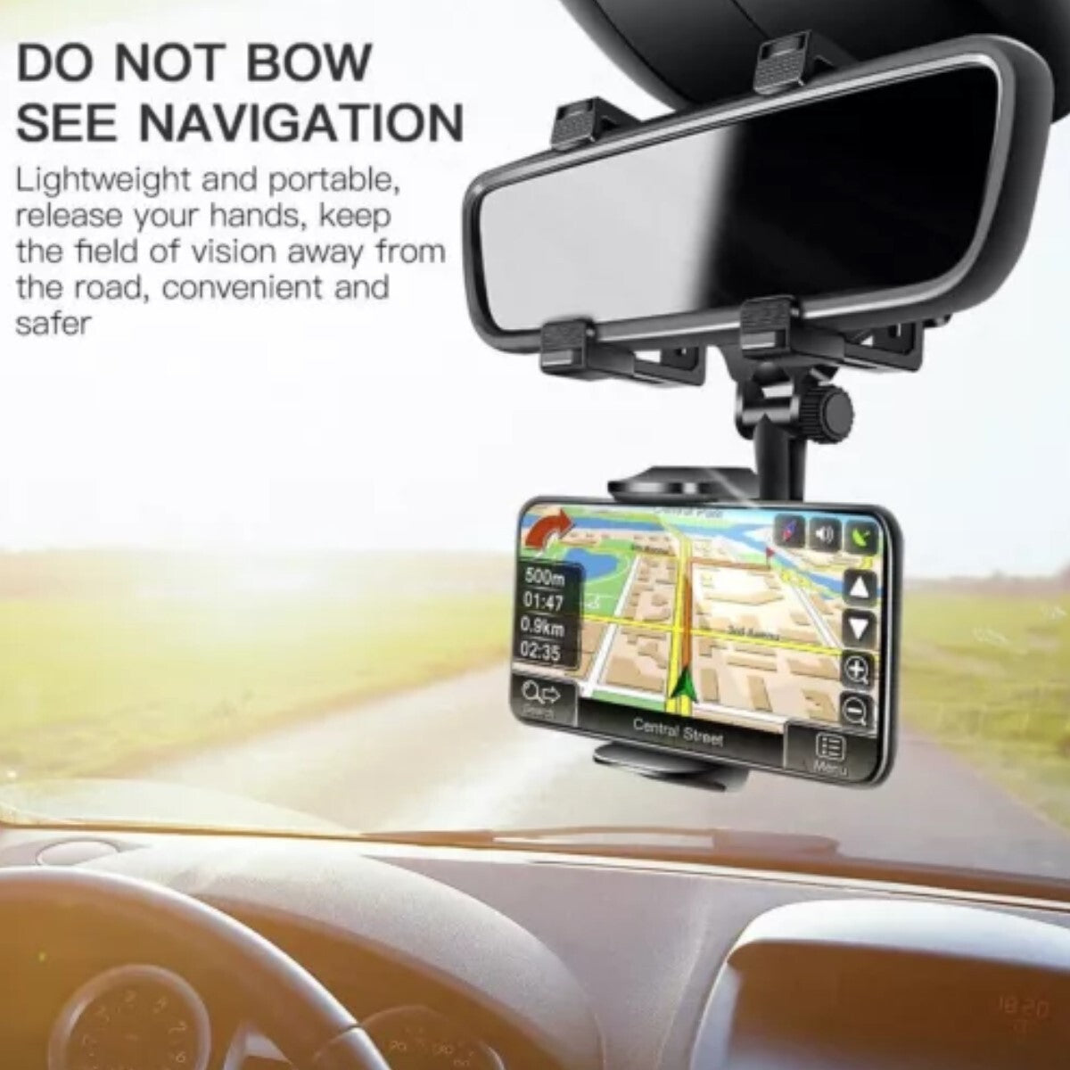 360° Rotatable Car Phone Mount Holder Car Accessories Universal for Cell Phone