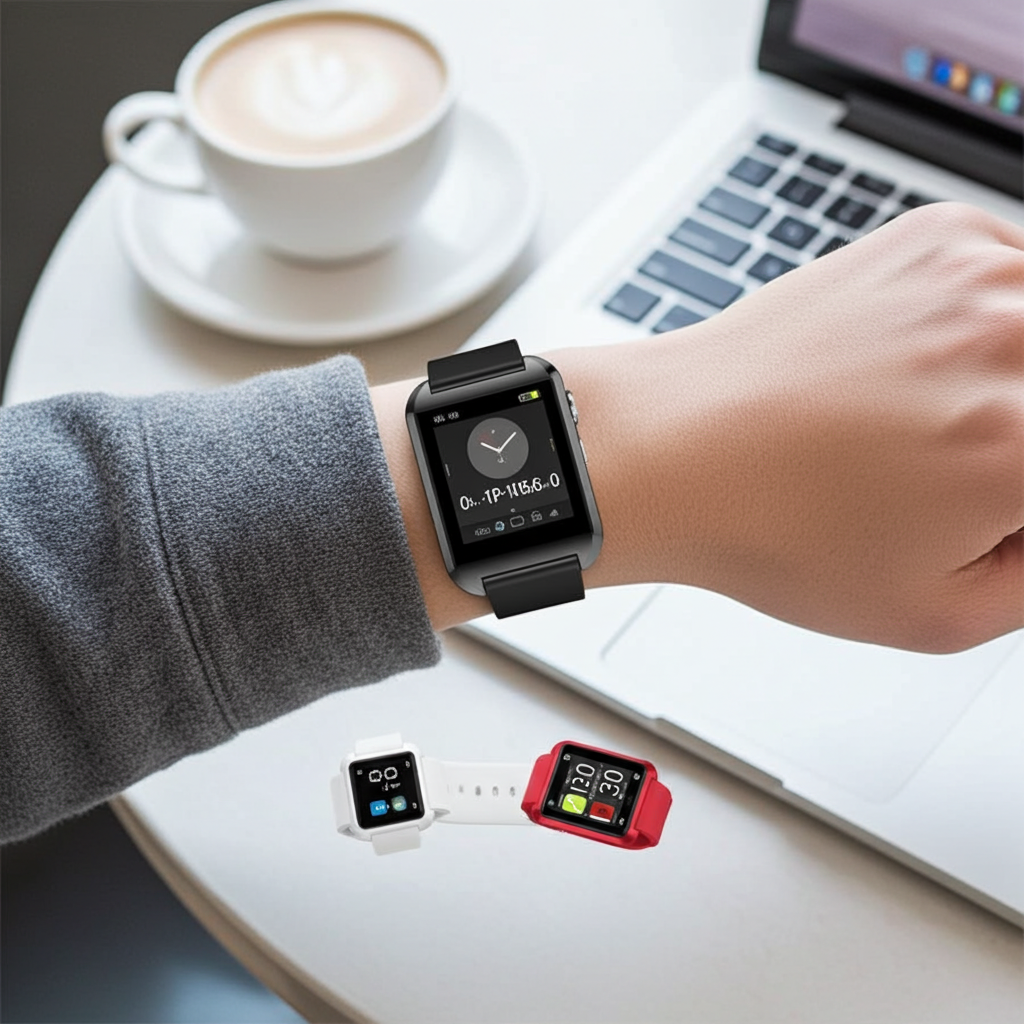 Bluetooth Smart Watch with Phone Pairing, Pedometer, Sleep Monitoring, etc.