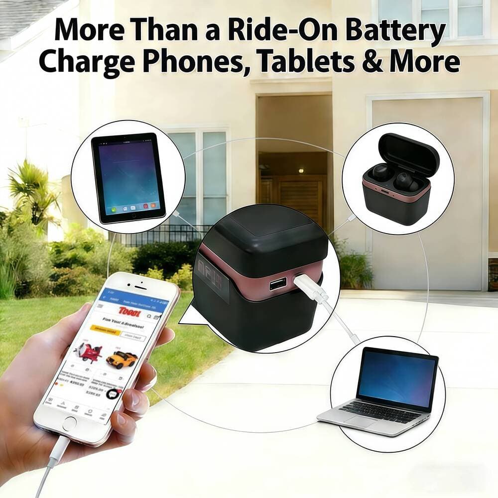 TOBBI DIY Lithium Battery Replacement for 12V Kids Ride-On Cars – 12.5Ah Long Playtime Upgrade