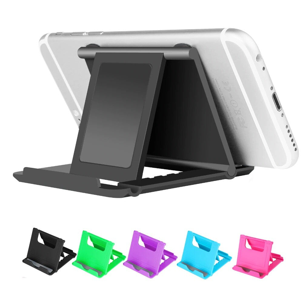 Adjustable Phone Holder Stand Folding Foldable Thin Cradle for Samsung Iphone