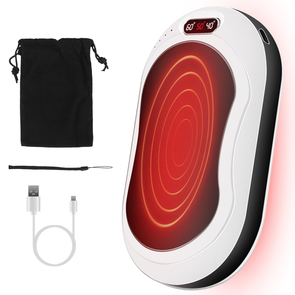 10000Mah Rechargeable Hand Warmer USB Power Bank Electric Heater Pocket Warmers