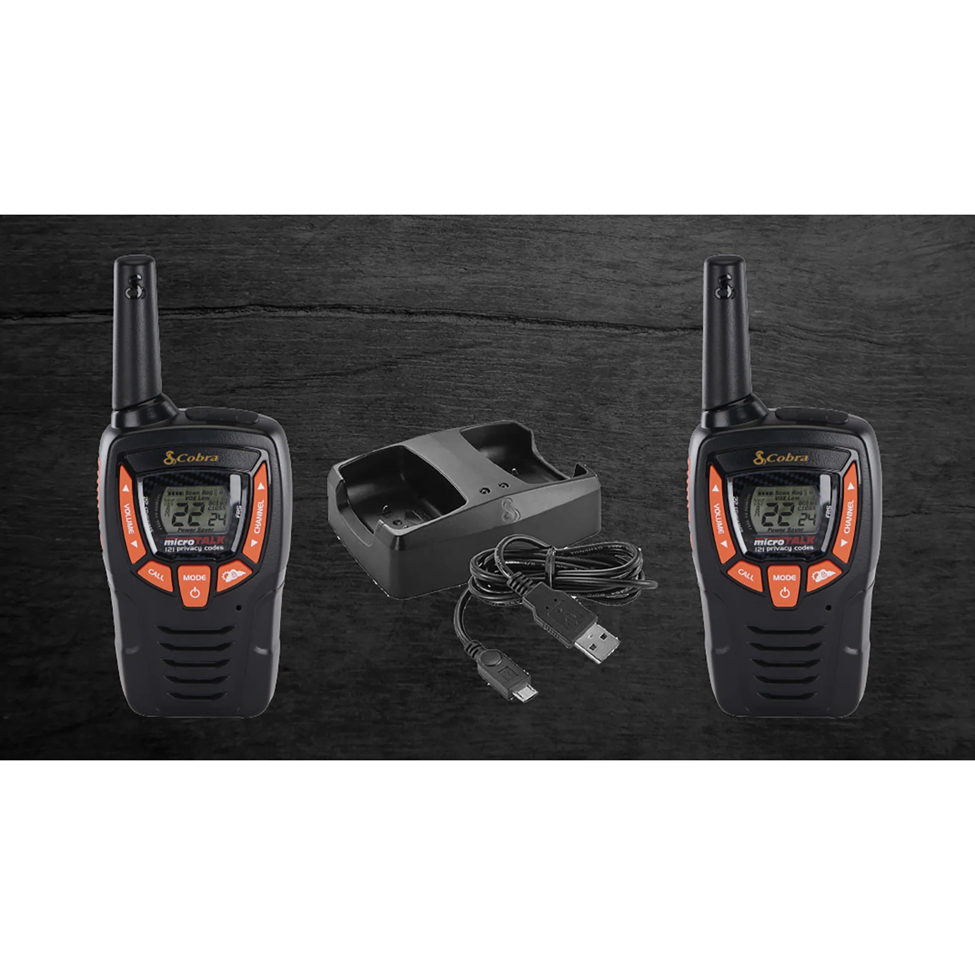 Microtalk Gmrs/Frs Walkie Talkies Pair, Black, Cxt390