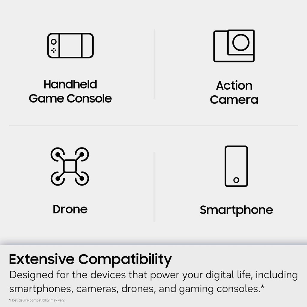 Samsung Microsdxc T9 128GB, Transfer Speeds up to 200Mb/S | Microsd Made for Avid Gamers & Professional Creators (MB-MH128T/AM)