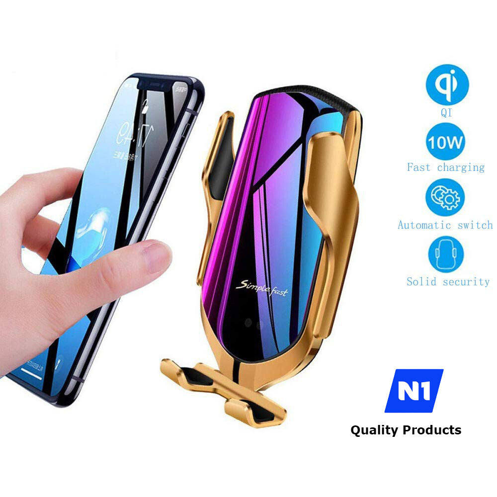 Wireless Automatic Clamping Smart Sensor Car Phone Wireless Charger Holder 10 W