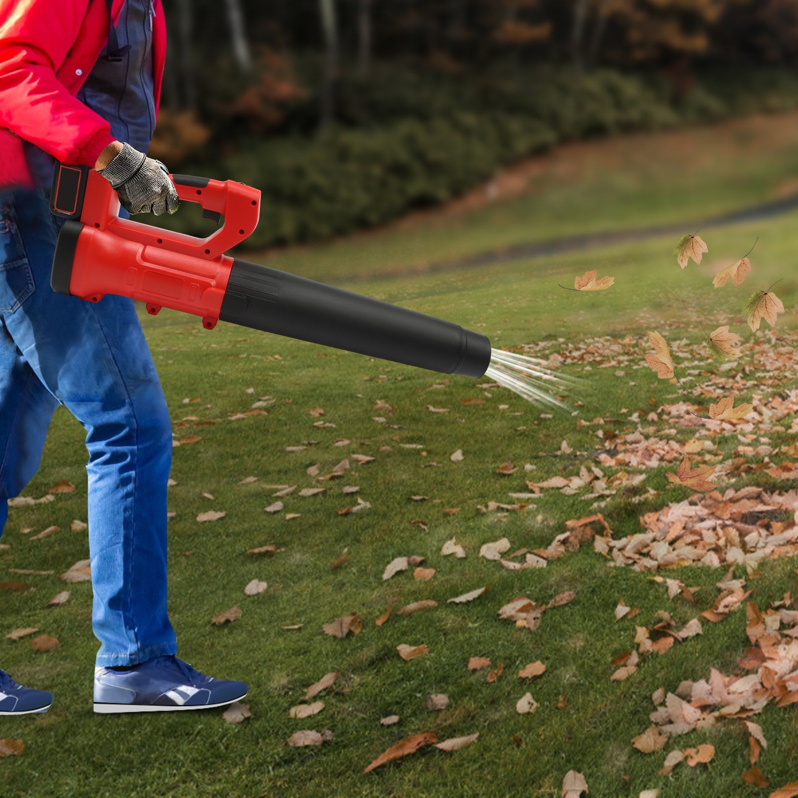20-Volt 320-CFM 180-MPH Battery Handheld Leaf Blower 1 Ah Battery Included Charger Included