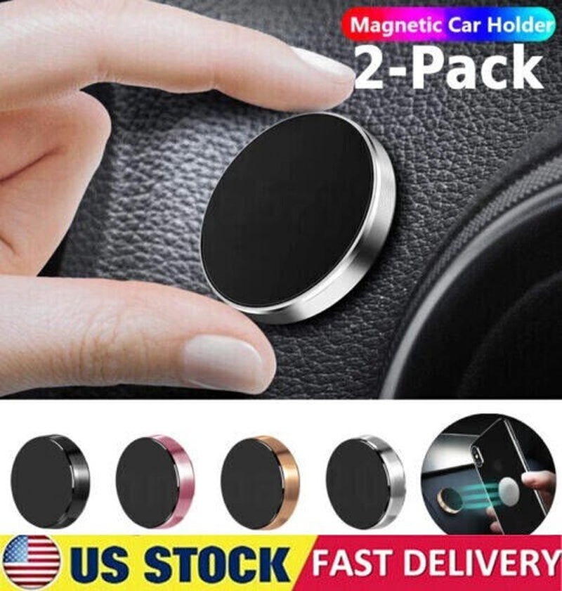 2-Pack Magnetic Phone Holder Car Dashboard Mount Stand for Samsung Galaxy Iphone