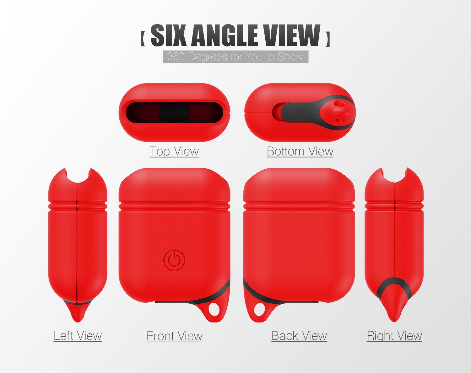 Water Resistant Shockproof Cover Case for Apple Airpods Charging Case