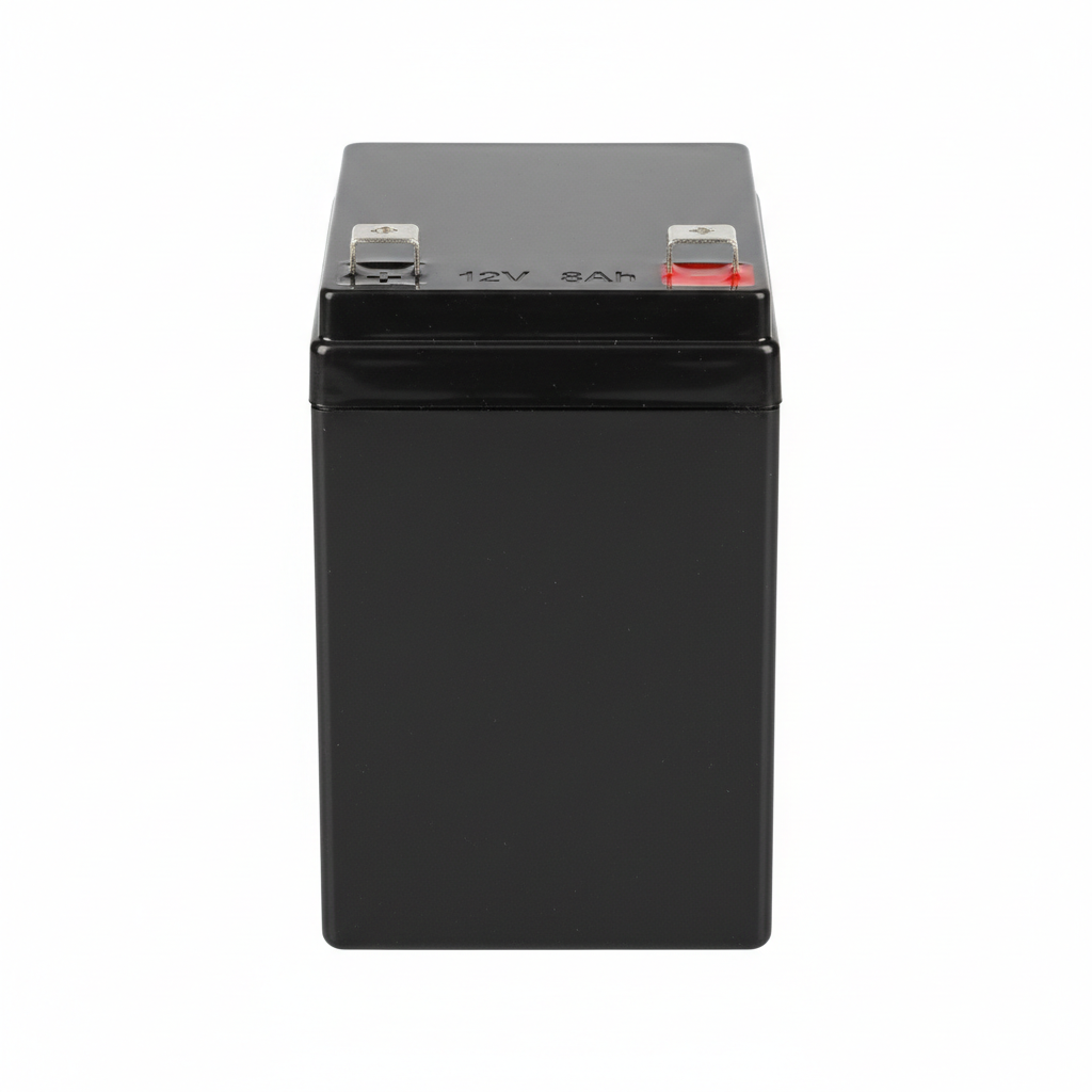 12 Volt 8 AH F1 Terminal SLA AGM Battery - Front View
